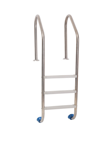 Лестница Лагуна Стандарт  3 ступени AISI-304 с пластиковыми ступенями