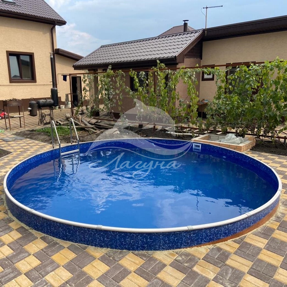 Круглый бассейн ЛАГУНА 4,5 х 1,25 м