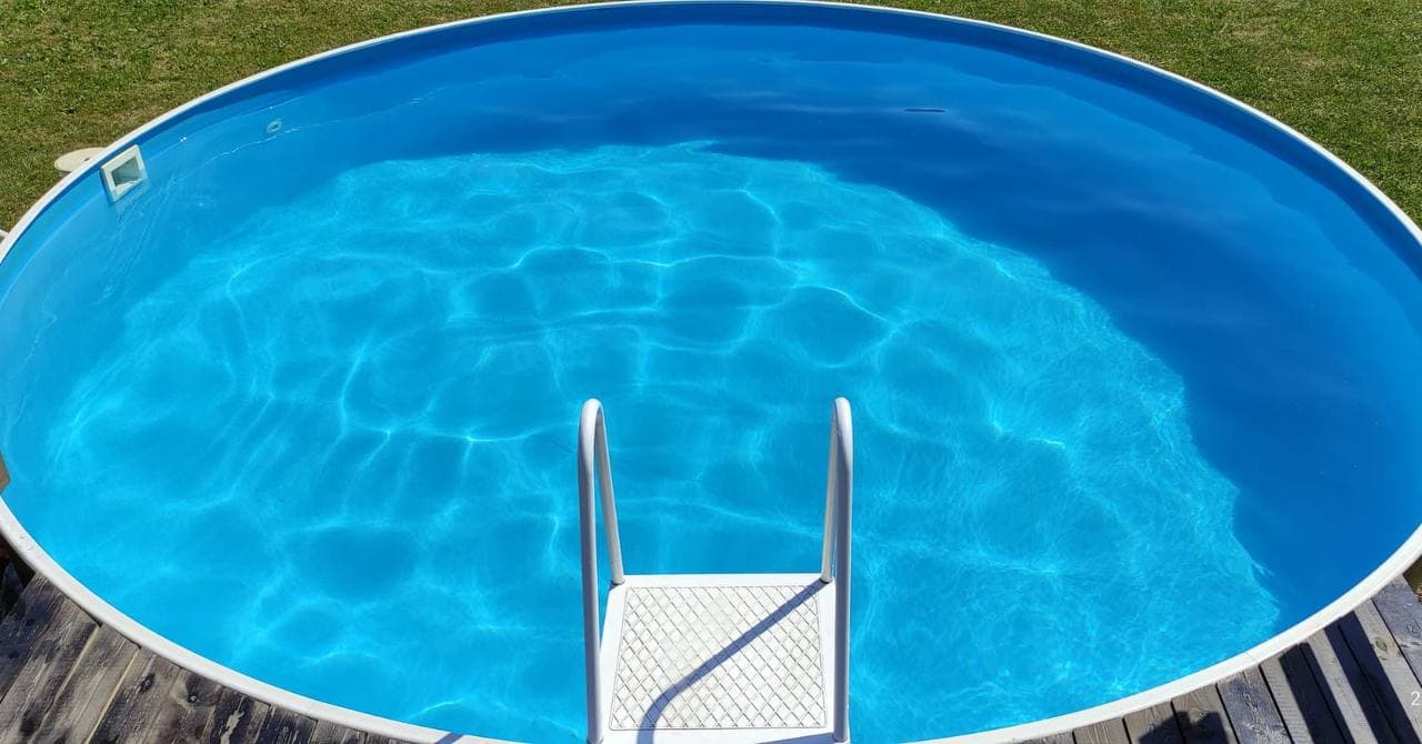 Чаша круглая для бассейна 150 х 165 см. 0.6мм/Голубая