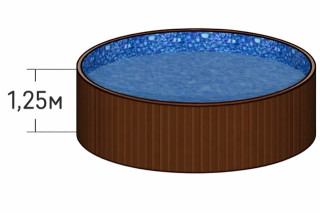 Круглые бассейны чайка 1,25 м.
