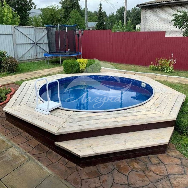 Круглый бассейн ЛАГУНА 2,5 х 1,25 м