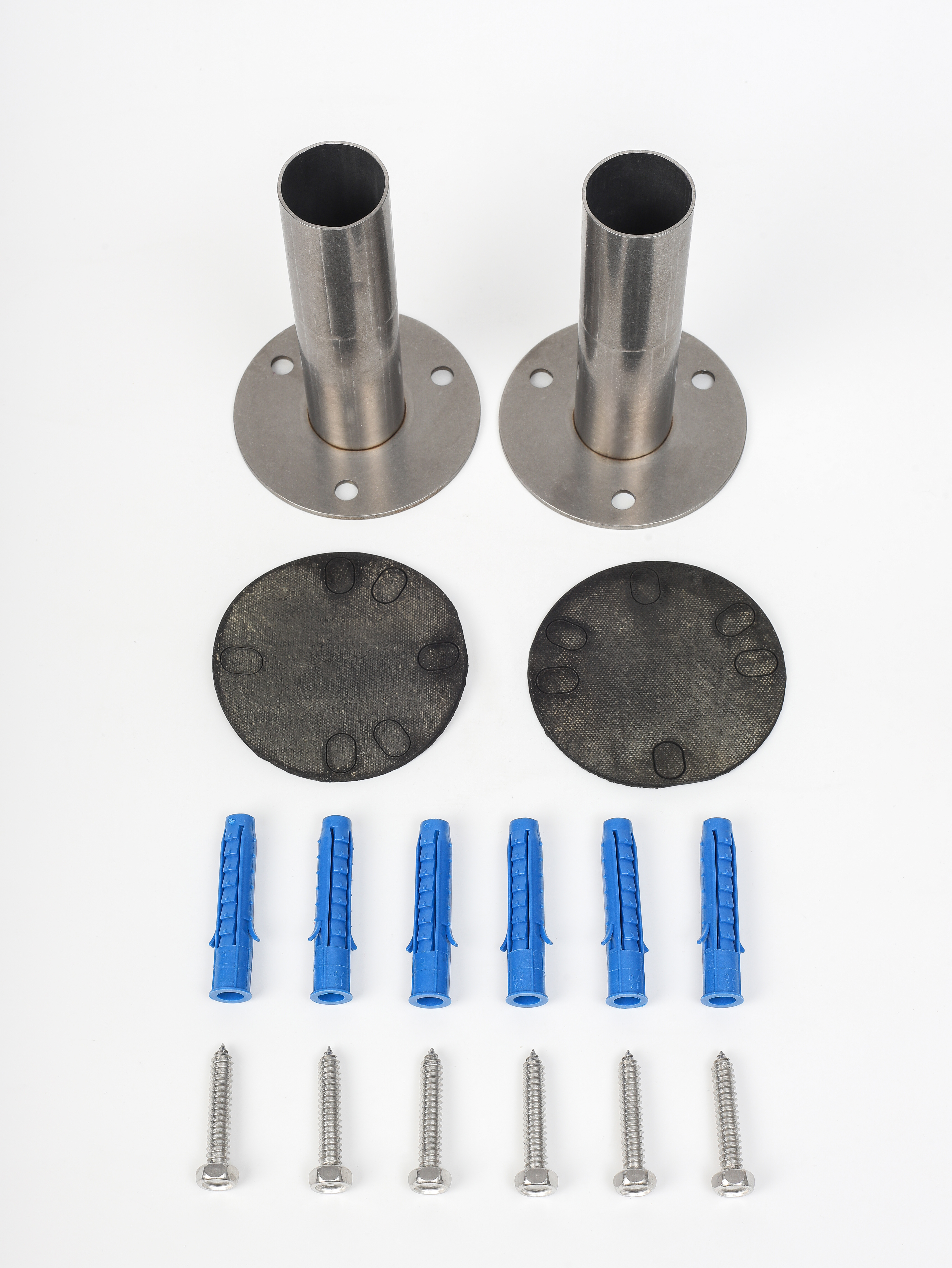 Анкерное крепление для односторонних лестниц с крепежом и прокладкой Лагуна AISI-304