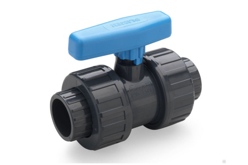 Кран шаровый 50 мм, ПВХ