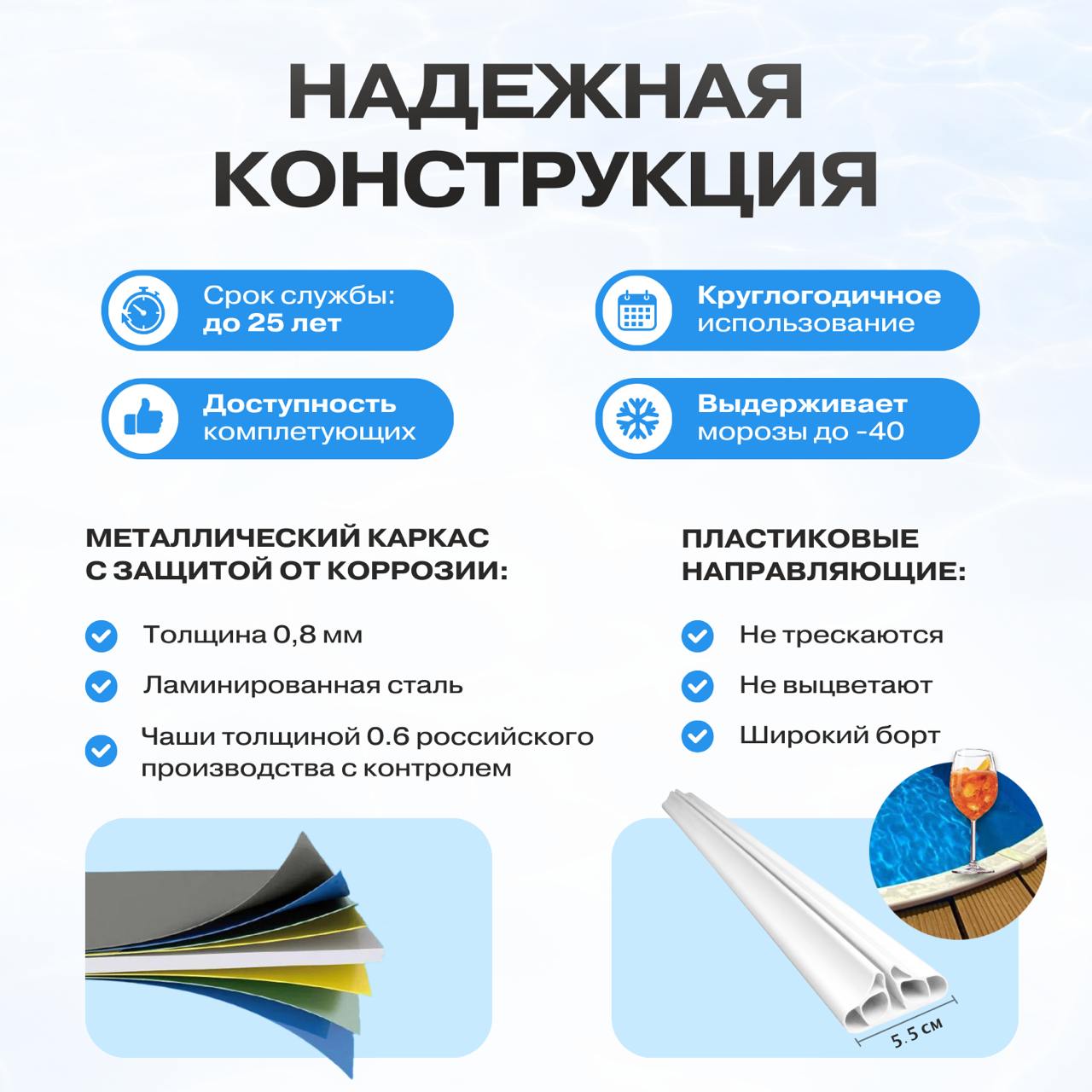 Бассейн Гигабасс овальный 3 х 2 х 1,5 м