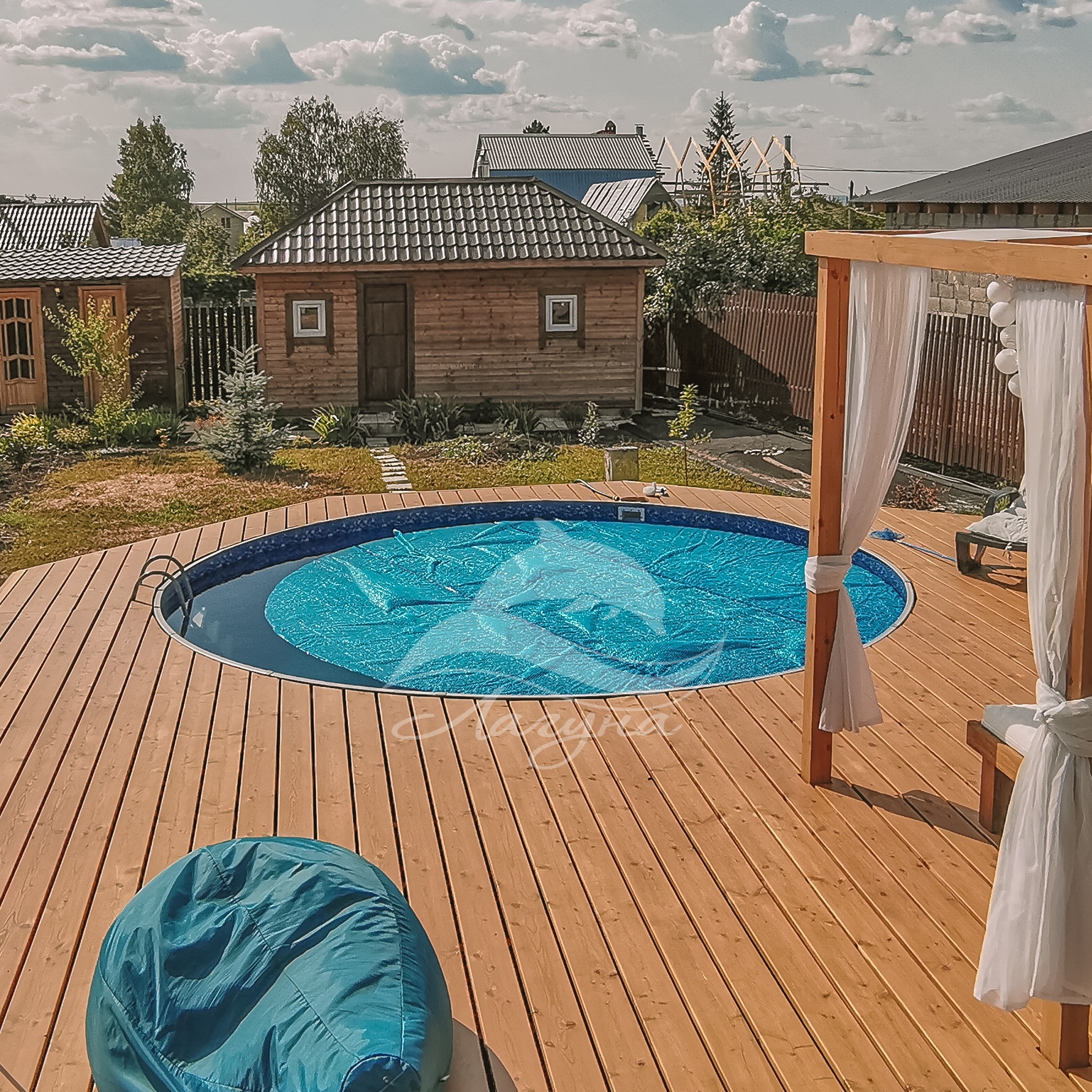 Круглый бассейн ЛАГУНА 2,00 х 1,25 м