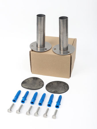 Анкерное крепление для односторонних лестниц с крепежом и прокладкой Лагуна AISI-304