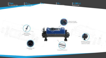 Электронагреватель Elecro Flowline 2 Titan 9кВт 380В