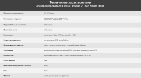 Электронагреватель Elecro Flowline 2 Titan 18кВт 380В