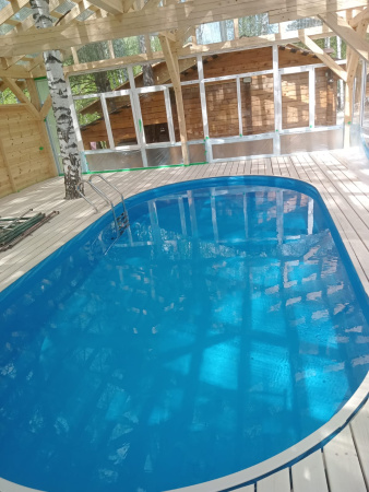 Чаша круглая для бассейна 150 х 165 см. 0.6мм/Голубая