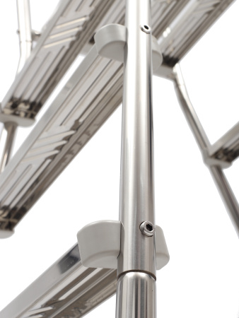 Лестница ЛАГУНА 5 ступеней для бассейна высотой 1,5 м AISI-304