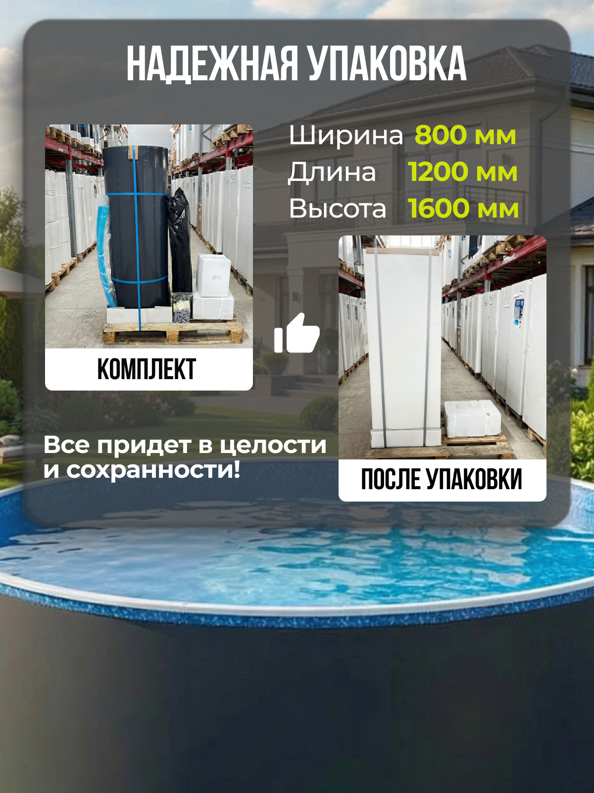 Круглый бассейн Гигабасс 2 х 1,5 м.