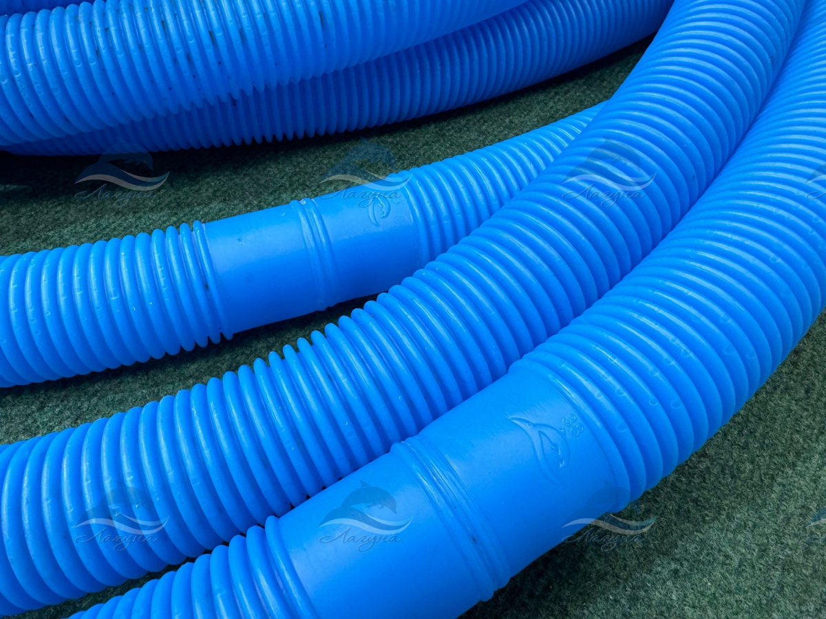 Шланг гофрированный 32 мм. сегмент 1 метр цвет синий,  цена за сегмент