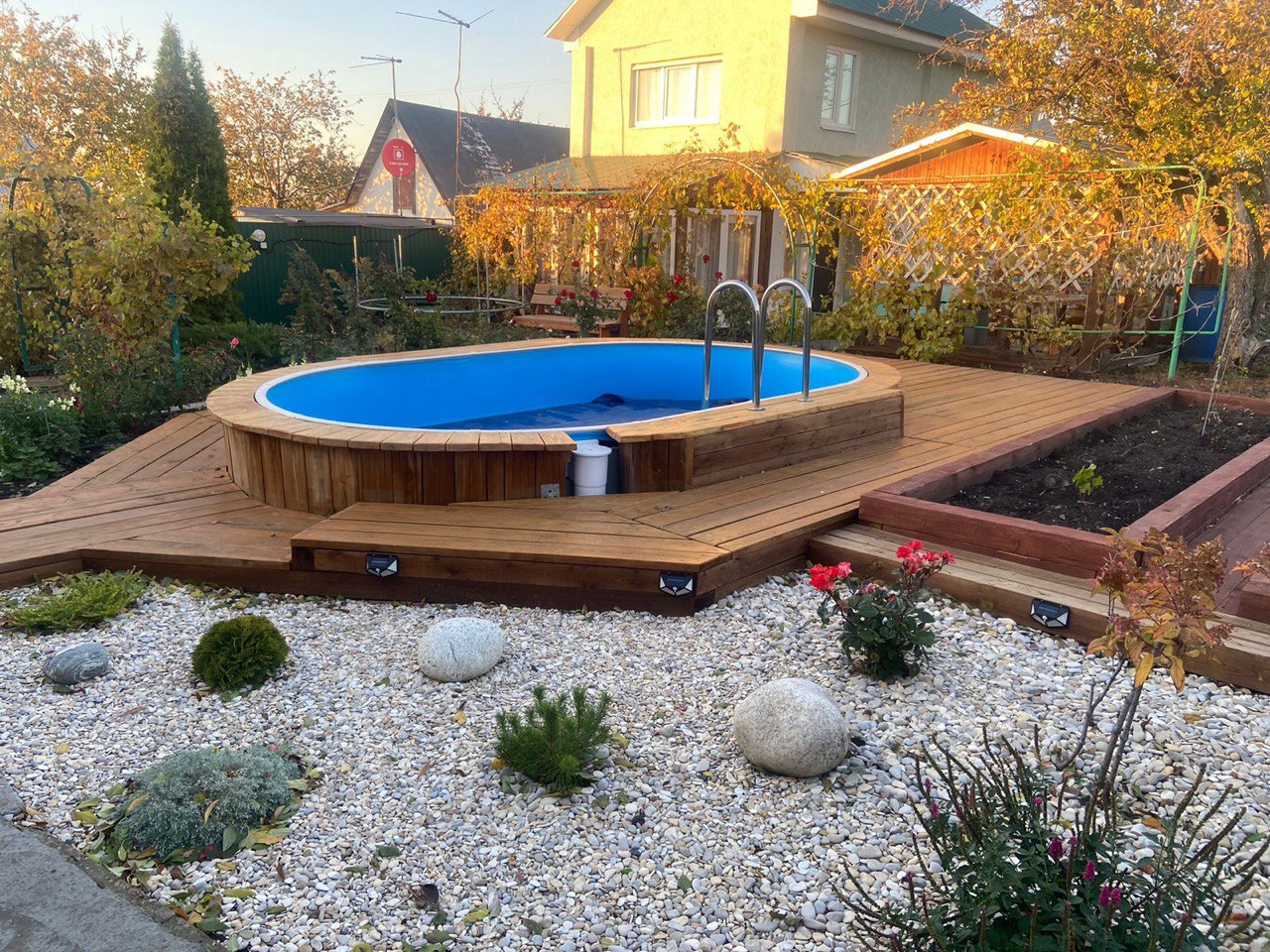 Бассейн ЛАГУНА овальный 4 х 3 х 1,25 м