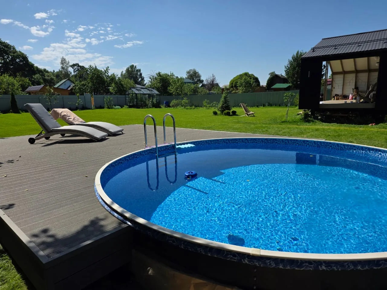 Круглый бассейн ЛАГУНА 3,5 х 1,25 м