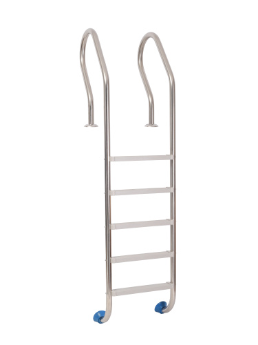 Лестница Лагуна Компакт Плюс 5 ступеней AISI-304 с пластиковыми ступенями