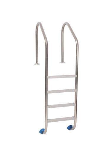 Лестница Лагуна Стандарт  4 ступени AISI-304 с пластиковыми ступенями