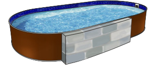 Овальные бассейны 1,25 м.