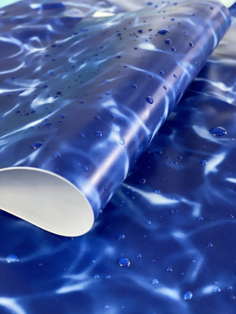 Чаша овальная для бассейна 800 х 400 х 140 см. 0.4/0.4 мм / Мрамор