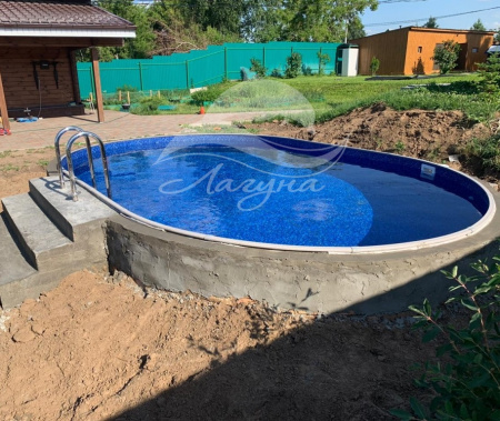 Бассейн Гигабасс овальный 10 х 5,5 х 1,5 м.