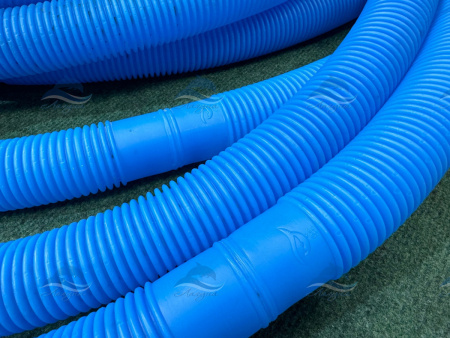 Шланг гофрированный 38 мм. сегмент 1 метр цвет синий,  цена за сегмент