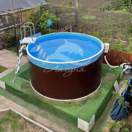 Круглый бассейн ЛАГУНА 4 х 1,25 м