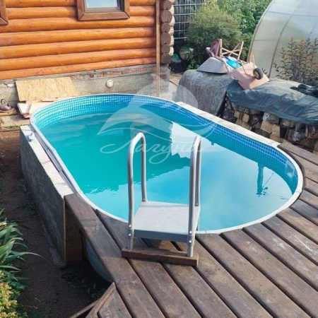 Бассейн Гигабасс овальный 6 х 3,5 х 1,5 м