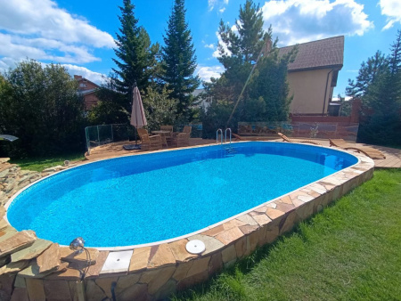 Чаша овальная для бассейна 300 х 200 х 140 см. 0.4/0.4 мм. Мозаика