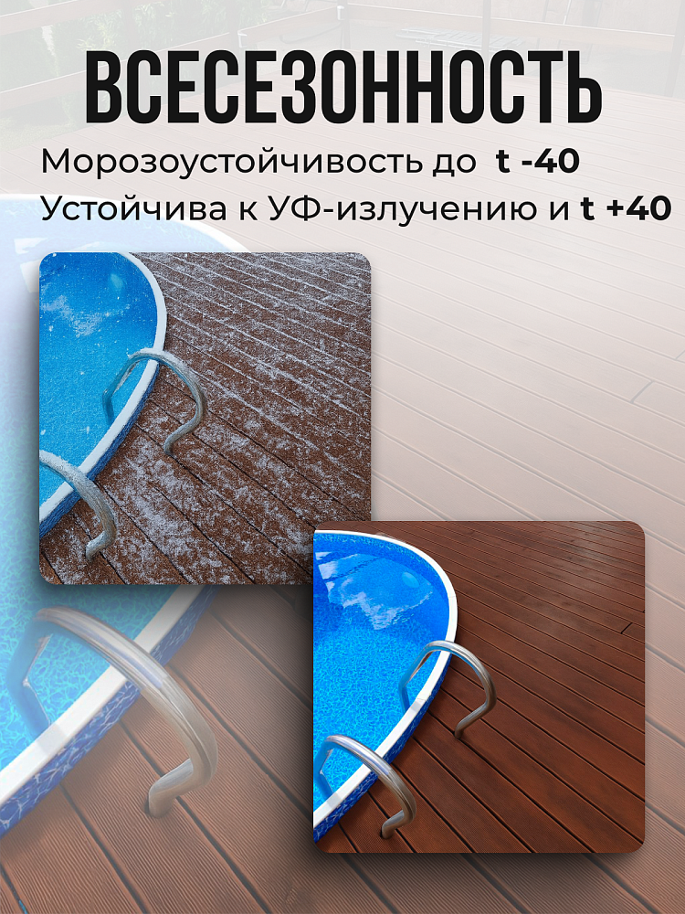 Чаша круглая для бассейна 700 х 165 см. 0.6мм/Бриз