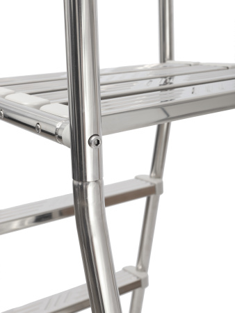 Лестница ЛАГУНА  4 ступени для бассейна высотой 1,25 м AISI-304