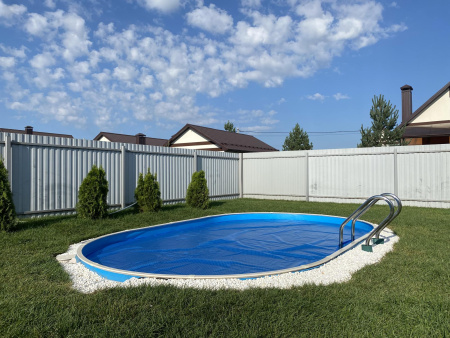 Покрывало овальное 8 м х 3 м теплосберегающее пузырьковое