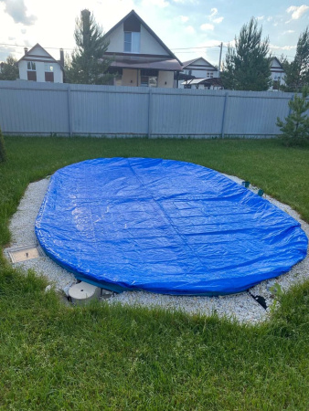 Тент защитный 10 х 5 м. овальный