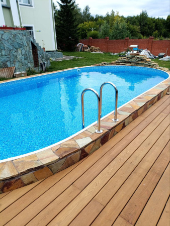 Чаша овальная для бассейна 300 х 200 х 140 см. 0.4/0.4 мм. Мозаика