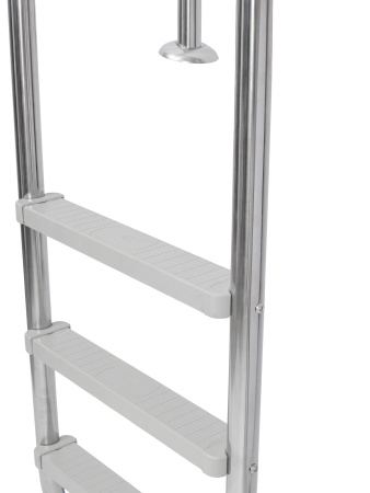 Лестница Лагуна Стандарт  4 ступени AISI-304 с пластиковыми ступенями